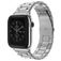 Mobigear Antwerp Rostfritt stål Apple Watch Armband Fjärilslås - 49/46/45/44 mm - Silver