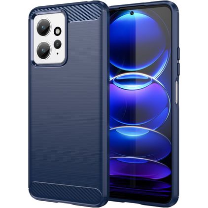 Mobigear Brushed Xiaomi Redmi Note 12 Flexibel TPU Skal - Blå
