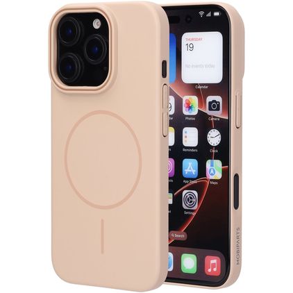 Mobiparts Slim Line iPhone 16 Pro MagSafe Hardcase Etui plecki - Dune Sand