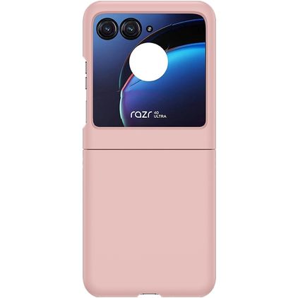Mobigear Colors Motorola Razr 40 Ultra Funda Plástico rígido Carcasa - Rosa pastel