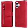 Mobigear Zipper iPhone 17 Pungetui med Seddelrum - Rød