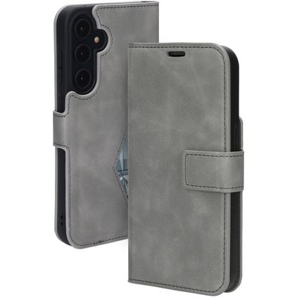 Mobiparts Classic Wallet Samsung Galaxy A35 Funda tipo libro Cartera - Granite Grey