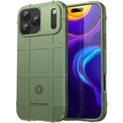 Mobigear Rugged Shield iPhone 18 Pro Max Elastyczne TPU Etui plecki Wstrząsoodporne - Zielony