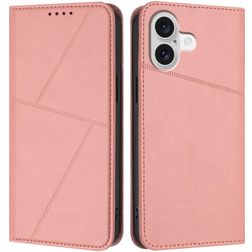 Mobigear Frosted Flip iPhone 17 Etui z klapką typu portfel - Różowy