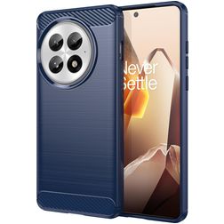 Mobigear Brushed Slim OnePlus 13 TPU flexível Capa traseira - Azul