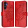 Mobigear Flowers Samsung Galaxy A17 Plånboksfodral med sedelfack - Röd