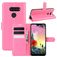 Mobigear Classic LG K50s Lompakkokotelo + Setelitasku - Magenta