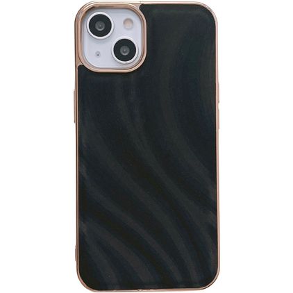 Mobigear Wavy iPhone 14 Funda Plástico rígido Carcasa - Negro
