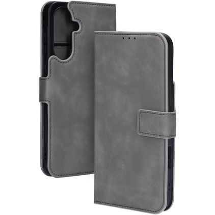 Mobiparts Classic Wallet Samsung Galaxy A36 MagSafe Cover a libro - Granite Grey
