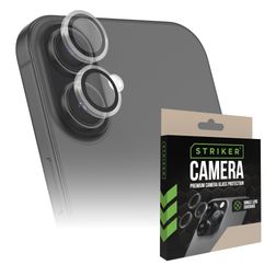 Striker Single Lens iPhone 18 Pro Max Vidro temperado Protetor de lentes da câmara - Compatível com capas - Preto