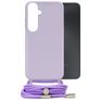 Mobilize Lanyard Gelly Samsung Galaxy A05s Fleksibel TPU Cover med snor - Pastel Purple