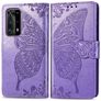 Mobigear Butterfly Huawei P40 Pro Cover a libro portafoglio - Viola