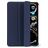 Decoded Textured Slim iPad Pro 11 tommer (2024) Fleksibel Silikone Pungetui - Navy Peony