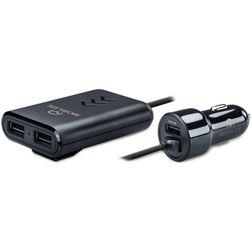 Mobilize Triple USB Car Charger 1.5 m 12W 2.4A - Black