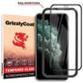 GrizzlyCoat Easy Fit iPhone XS Max Tempered Glass Screen Protector - Case Friendly + Installation Frame - Black