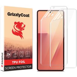 GrizzlyCoat Samsung Galaxy Z Flip 7 Película de ecrã em plástico - Compatível com capas (Pack de 2)