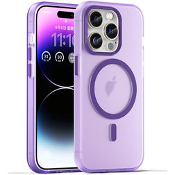 Mobigear Shockproof iPhone 16 Pro MagSafe TPU flexible Carcasa - Morado