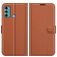 Mobigear Classic Motorola Moto G60 Pungetui med Seddelrum - Brun