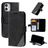 Mobigear Rhombus iPhone 12 Mini Plånboksfodral med sedelfack - Svart
