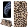 Mobigear Leopard iPhone 13 Mini Plånboksfodral med sedelfack - Gul