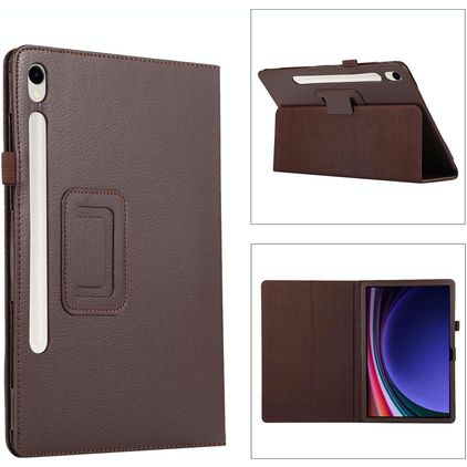Mobigear Classic Samsung Galaxy Tab S11 Cover a libro + Portapenna - Marrone
