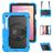 Mobigear SureGrip XGuard Samsung Galaxy Tab S11 Plastica rigida / Silicone Back cover + Portapenna + Tracolla + Supporto - Blu