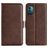 Mobigear Slim Magnet Nokia G11 Funda tipo libro Cartera - Marrón