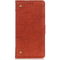 Mobigear Ranch Samsung Galaxy A21 Wallet case - Brown