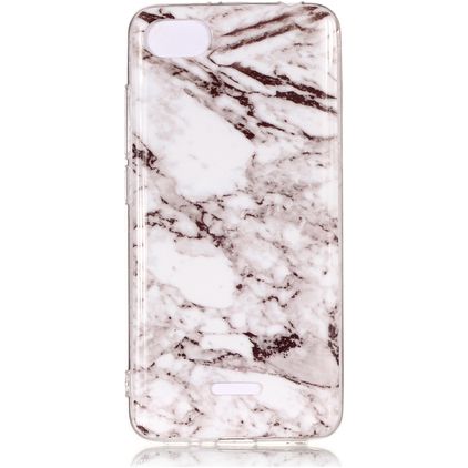 Mobigear Marble Xiaomi Redmi 6A TPU flessibile Back cover - Bianco