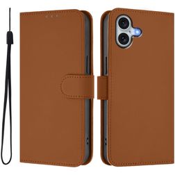 Mobigear Urban Wallet iPhone 16 Plus Funda tipo libro Cartera - Marrón