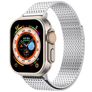 Mobigear Premium Loop Milánský tah Apple Watch Řemínek Magnetické zapínání - 42/41/40/38 mm - Stříbrná