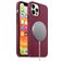 Mobigear Rubber Touch iPhone 12 Silikon MagSafe Skal - Vinröd