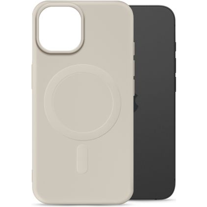 My Style Protective Flex iPhone 15 MagSafe TPU flexible Carcasa - Antique White