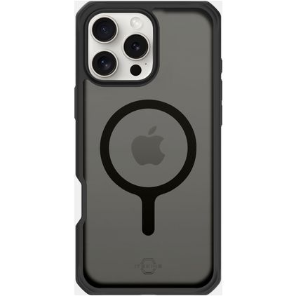 ITSKINS Level 2 HybridMagFrost R iPhone 16 Pro Max MagSafe Hardcase Back cover Antiurto - Nero