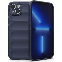 Mobigear Bumpy iPhone 14 Plus Flexibilní TPU Zadní kryt - Tmavě modrá