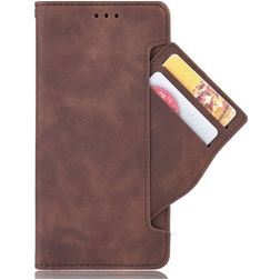 Mobigear Slide Wallet POCO F4 GT Lompakkokotelo + Setelitasku - Ruskea