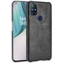 Mobigear Croco OnePlus 8 Pro Fodral Hårdplast Skal - Svart