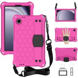 Mobigear HexStrap Samsung Galaxy Tab A11 Schiuma EVA Back cover + Tracolla - Rosa