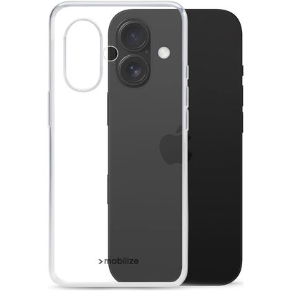 Mobilize Gelly Transparente iPhone 16 TPU flexible Carcasa - Transparente