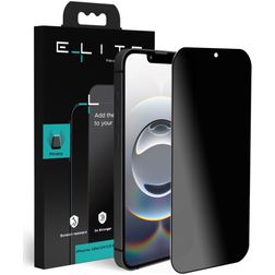 Elite iPhone 16e Vidro temperado Película de ecrã Privacidade - Compatível com capas - Preto
