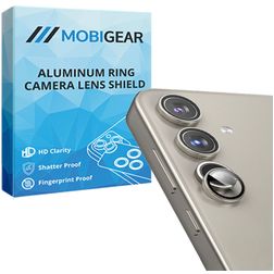 Mobigear Single Samsung Galaxy S24 Plus Cristal templado Protector de lente de cámara - Compatible con fundas - Gris