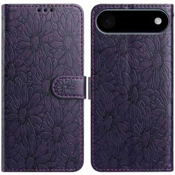 Mobigear Flowers iPhone Air Etui z klapką typu portfel - Fioletowy