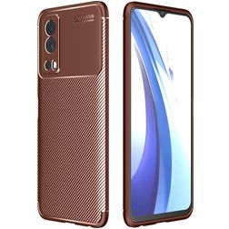 Mobigear Racing Vivo Y72 TPU flexible Carcasa - Marrón