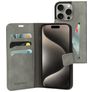 Mobiparts Classic Wallet iPhone 15 Pro Wallet case - Granite Grey