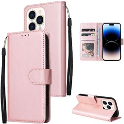 Mobigear Wallet iPhone 14 Pro Plånboksfodral med sedelfack - Roséguld