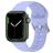 Mobigear Bumpy Silicone Apple Watch Strap Buckle closure - 49/46/45/44 mm - Purple