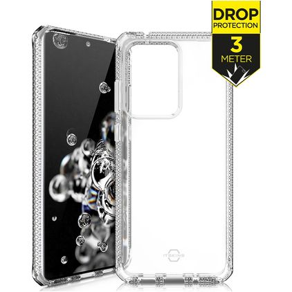 ITSKINS SpectrumClear Transparente Samsung Galaxy S20 Ultra TPU flexível Capa traseira Antichoque - Transparente