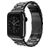 Mobigear Antwerp Ruostumaton teräs Apple Watch Ranneke Perhoslukko - 49/46/45/44 mm - Musta