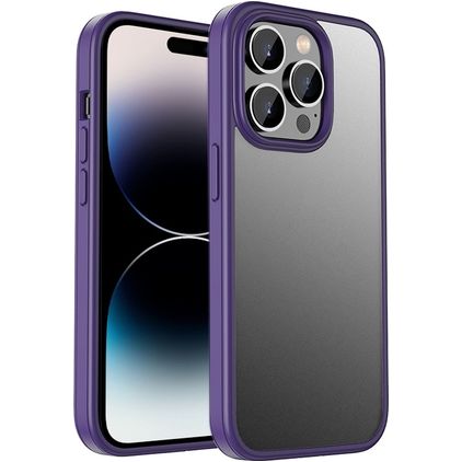 Mobigear Crystal iPhone 14 Pro Max Hard Case Back cover Shockproof - Purple