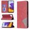 Mobigear Rhombus Slim Samsung Galaxy A22 5G Lompakkokotelo - Punainen